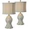 Forty West Naomi 27" High Antique White Table Lamps Set of 2