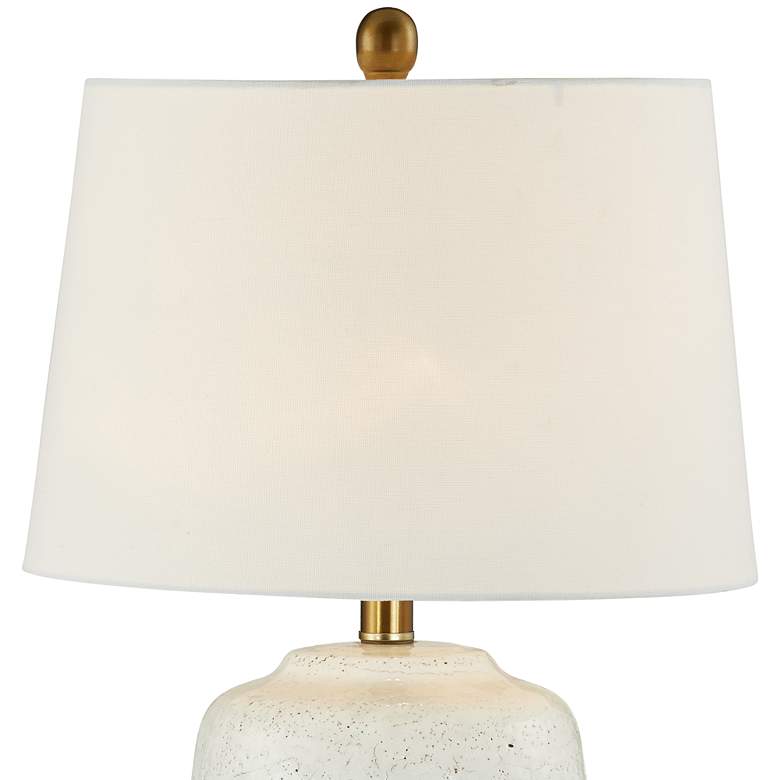Image 3 Forty West Nova 22" White Gray Ceramic Accent Table Lamps Set of 2 more views