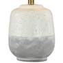 Forty West Nova 22" White Gray Ceramic Accent Table Lamps Set of 2