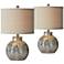 Forty West Oakley Mercury Glass Accent Table Lamps Set of 2