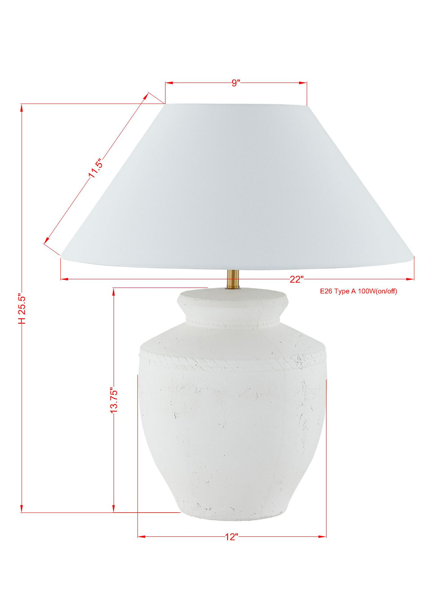 Image 3 Forty West Pasadena 25.5" White Ceramic Table Lamp more views