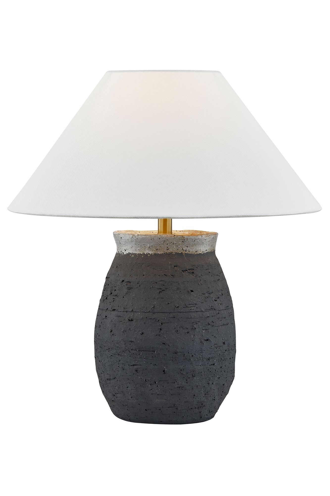 Image 2 Forty West Patrick 18.5" Black Ceramic Table Lamp more views