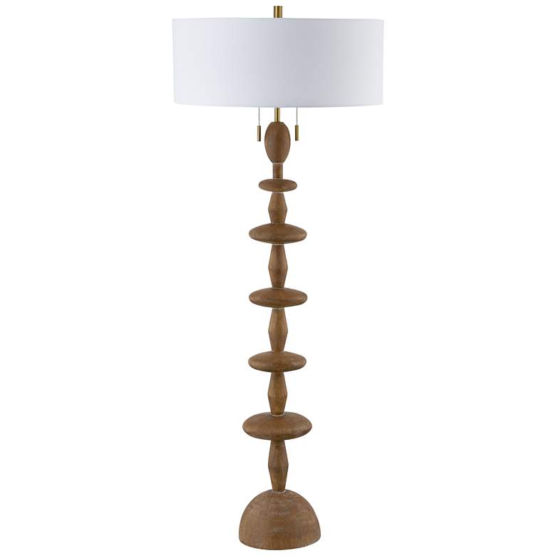 Image 1 Forty West Peter 61 1/2" High Stacked Disc Modern Floor Lamp