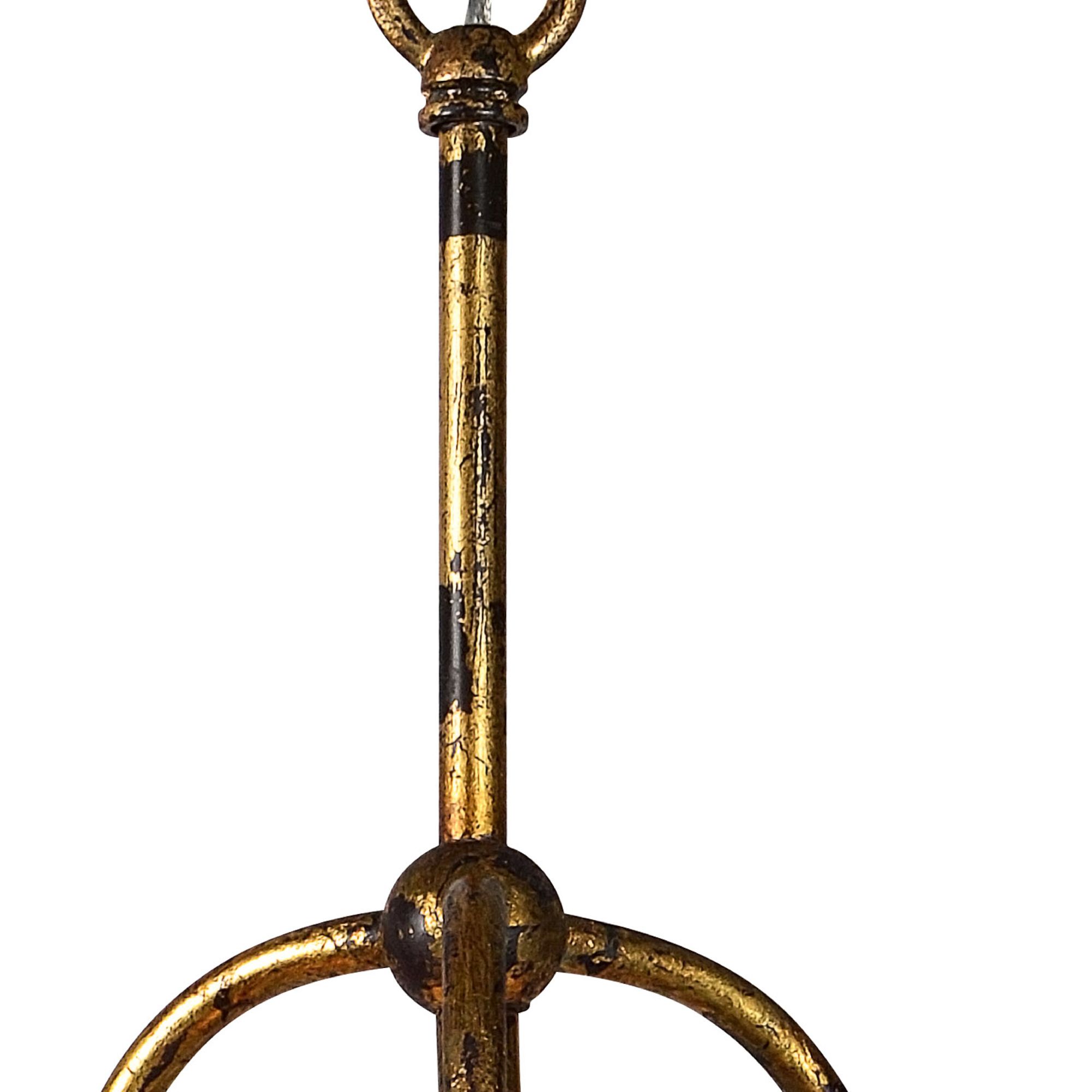 Image 2 Forty West Pipkin 7x23" Metal and Glass Pendant more views