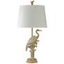 2_Forty West Porto 36" Faux Wood Coastal Heron Bird Table Lamp