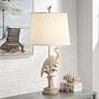 1_Forty West Porto 36" Faux Wood Coastal Heron Bird Table Lamp