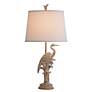 3_Forty West Porto 36" Faux Wood Coastal Heron Bird Table Lamp more views