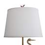 5_Forty West Porto 36" Faux Wood Coastal Heron Bird Table Lamp more views