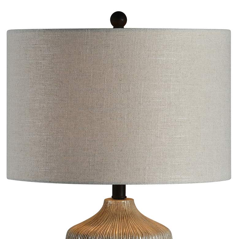 Image 2 Forty West Quinn Dusky Silver and Black Table Lamps Set of 2 more views