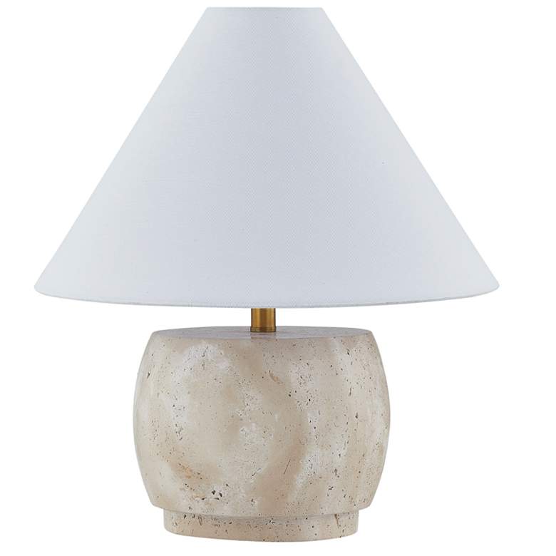 Image 1 Forty West Reno 16.5" Travertine Table Lamp