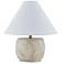 Forty West Reno 16.5" Travertine Table Lamp