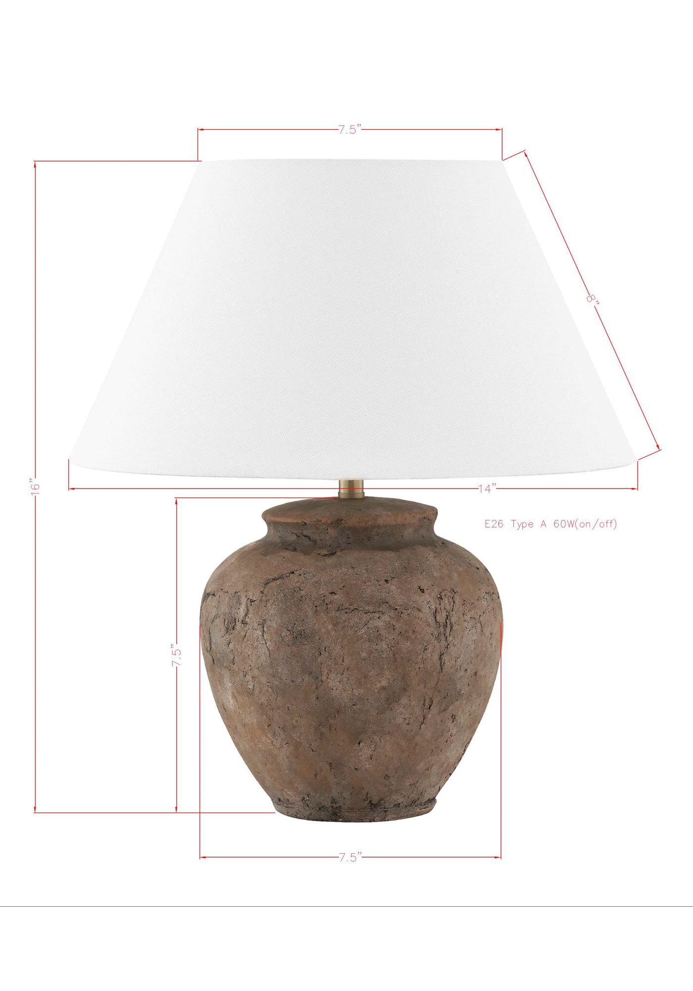 Image 3 Forty West Rhodes 16" Earth Tones Ceramic Table Lamp more views