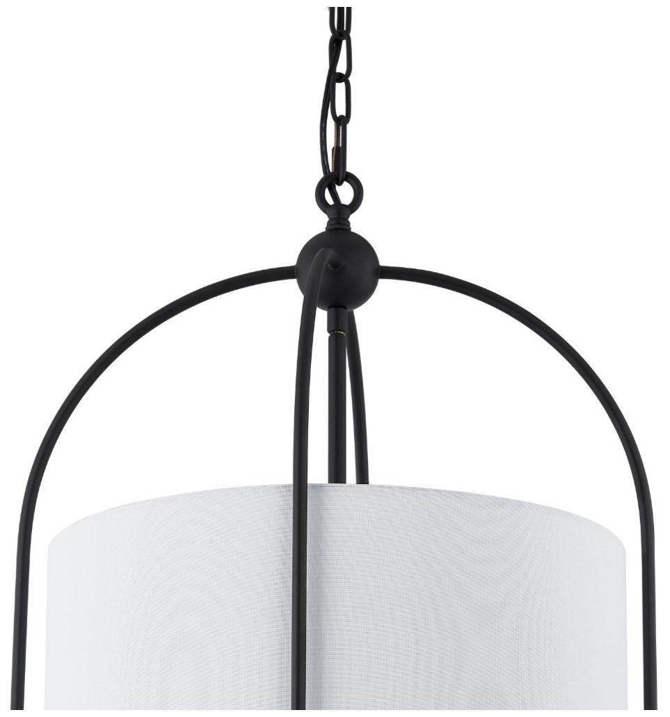 Image 5 Forty West Riggins 18x26.5" Metal Pendant with Fabric Shade more views