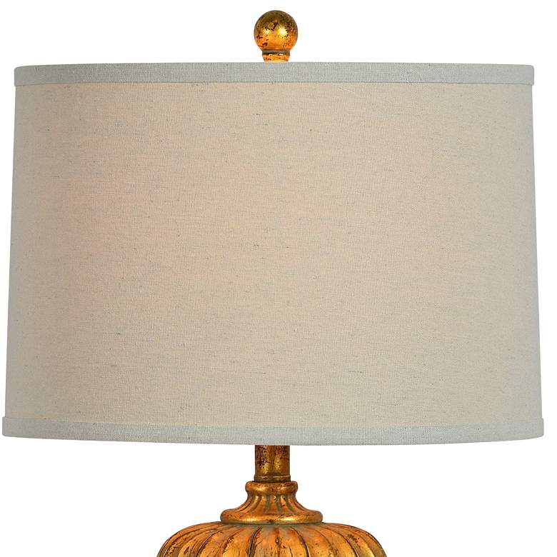 Image 2 Forty West Roland Distressed Gold Urn Table Lamps Set of 2 more views