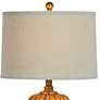 2_Forty West Roland Distressed Gold Urn Table Lamps Set of 2 more views