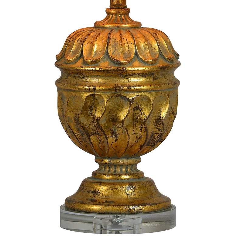 Image 3 Forty West Roland Distressed Gold Urn Table Lamps Set of 2 more views