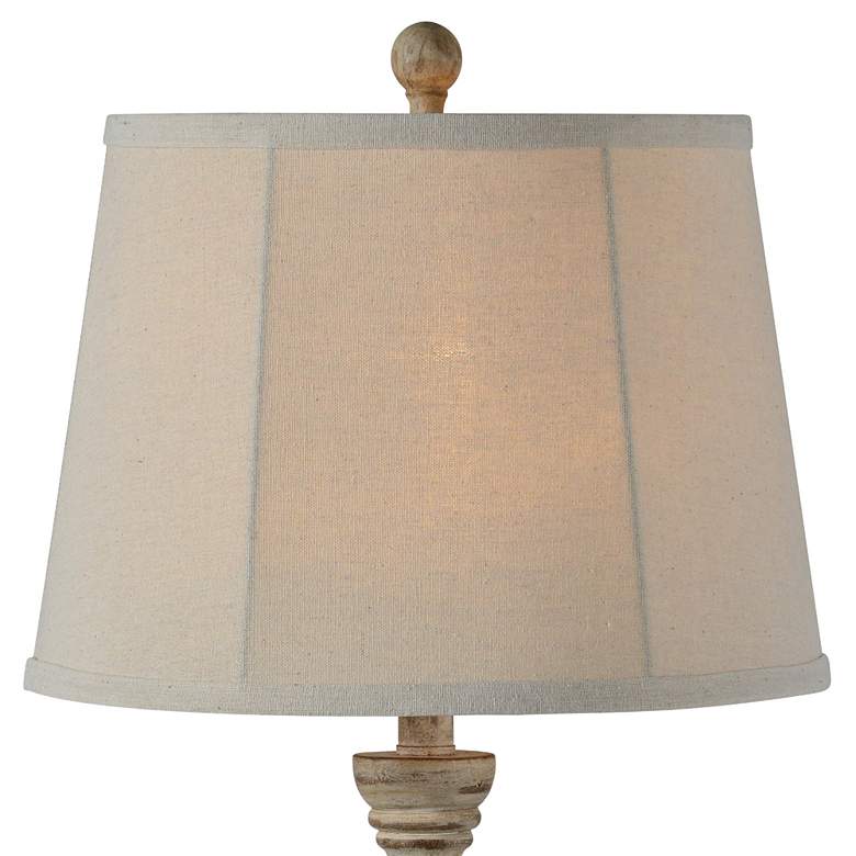 Image 2 Forty West Rosie 30 1/2" Distressed Faux Wood Table Lamps Set of 2 more views