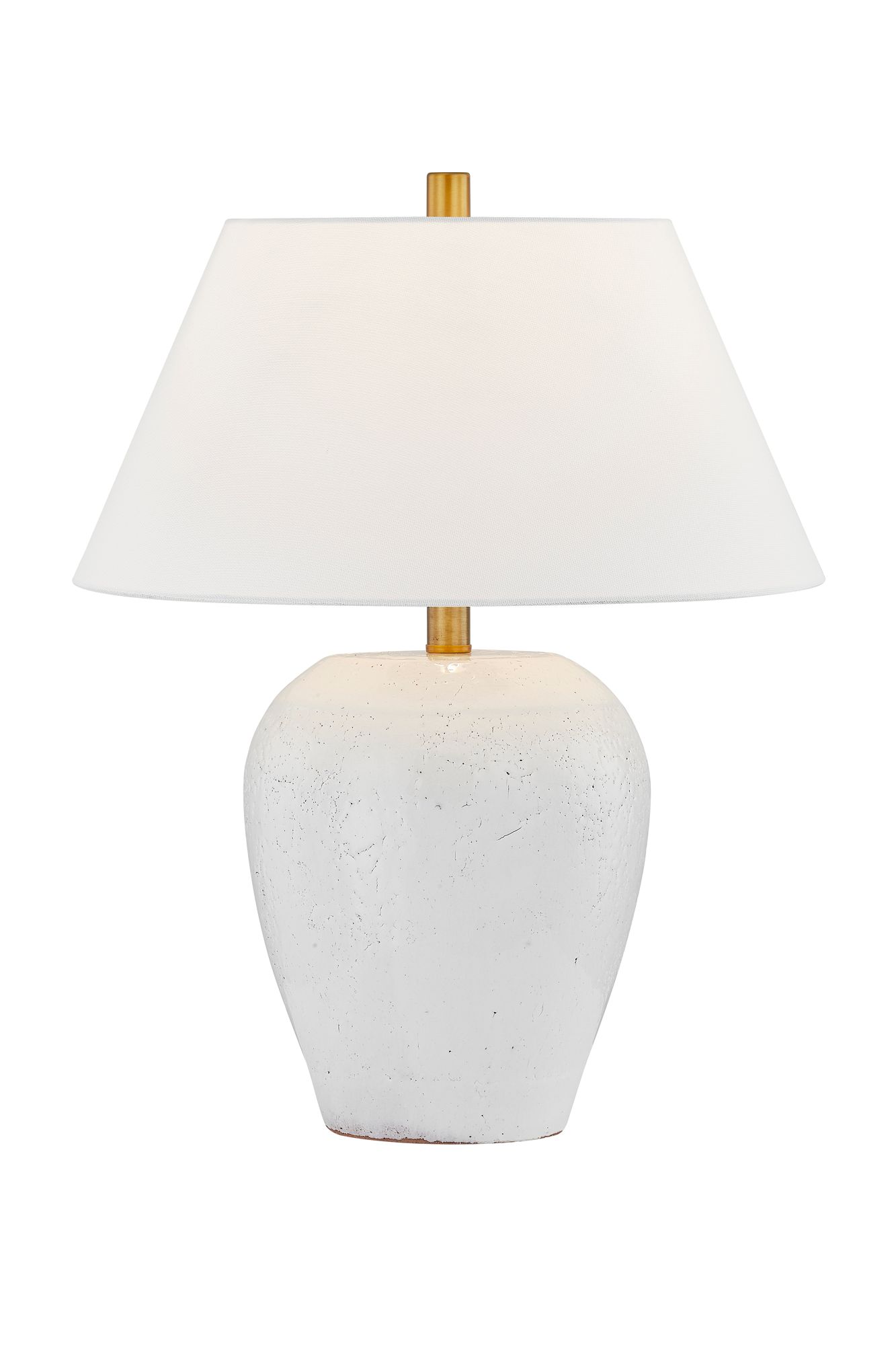 Image 2 Forty West Ruth 21.5" Gloss White Ceramic Table Lamp more views