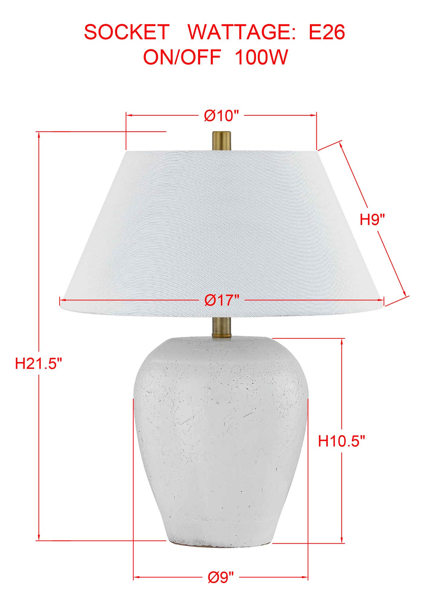 Image 3 Forty West Ruth 21.5" Gloss White Ceramic Table Lamp more views