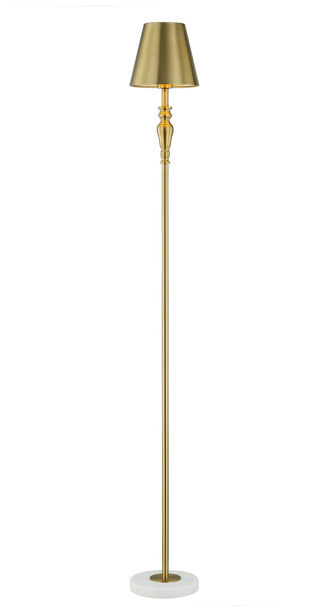 Image 2 Forty West Salem 63.75" Metal + Marble Floor Lamp more views