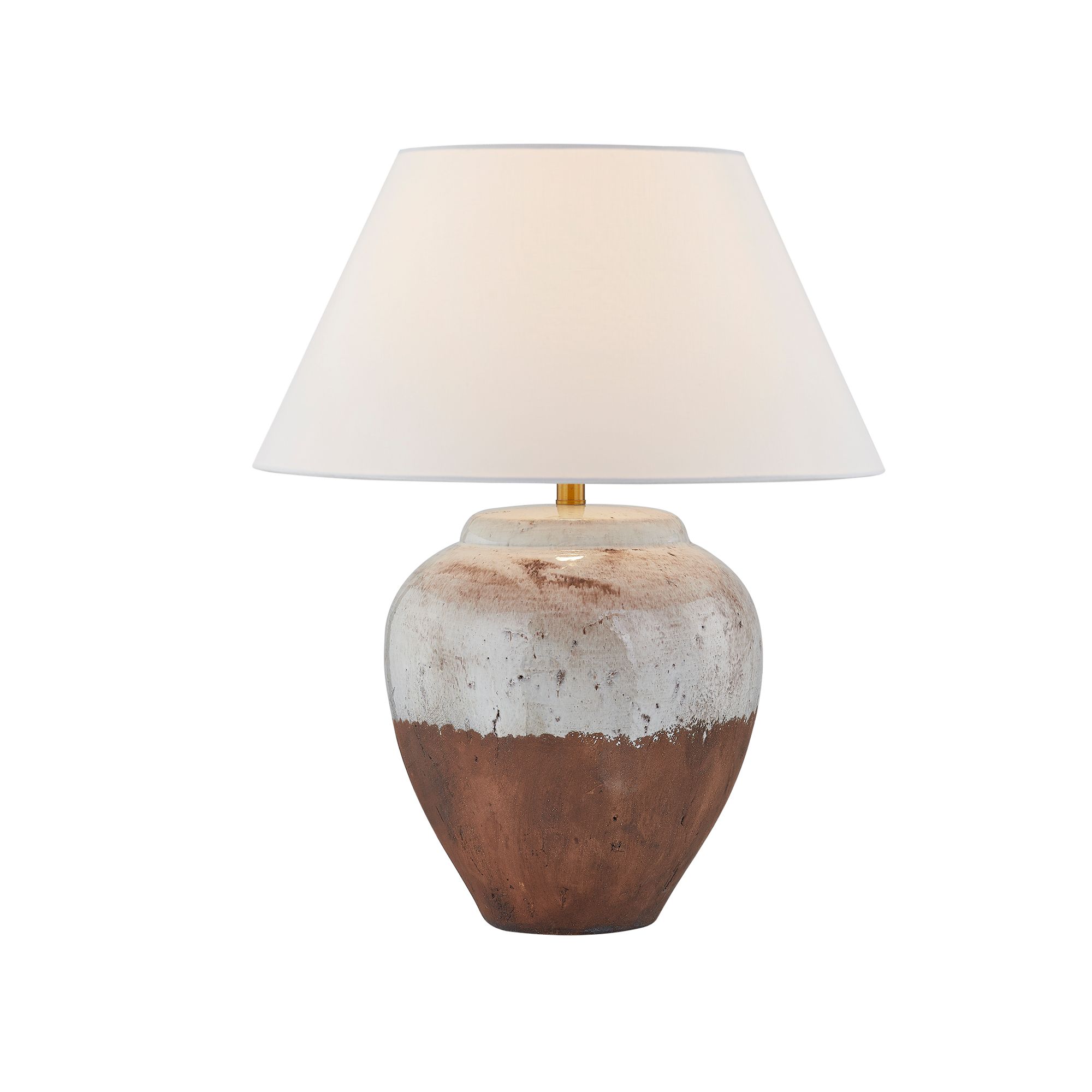 Image 2 Forty West Saratoga 27" Two-Toned Ceramic Table Lamp more views