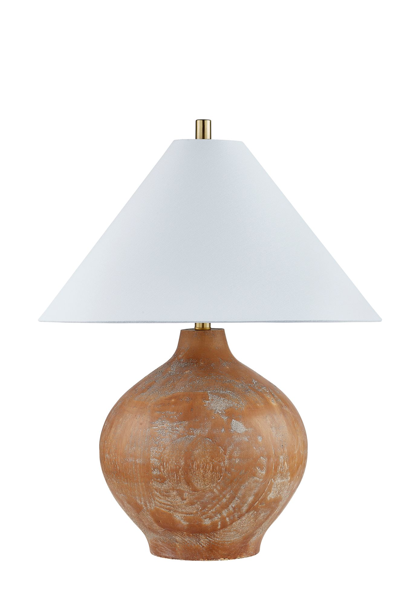 Image 2 Forty West Serenity 27" Golden Brown Faux Wood Table Lamp more views