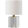 Forty West Sloane 12" High Clear Crystal Accent Table Lamp