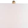 3_Forty West Sorren 26" White Ribbed Ceramic Table Lamps Set of 2 more views
