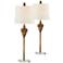Forty West Stephanie 31" High Old World Gold Buffet Lamps Set of 2