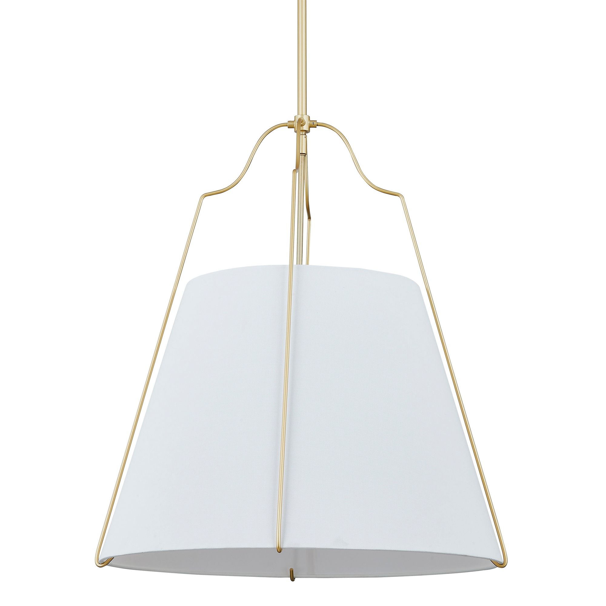 Image 3 Forty West Suri 24.5x27.5" Metal + Fabric Pendant more views