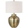 2_Forty West Sydney 27" Antique Brass Hammered Metal Table Lamp