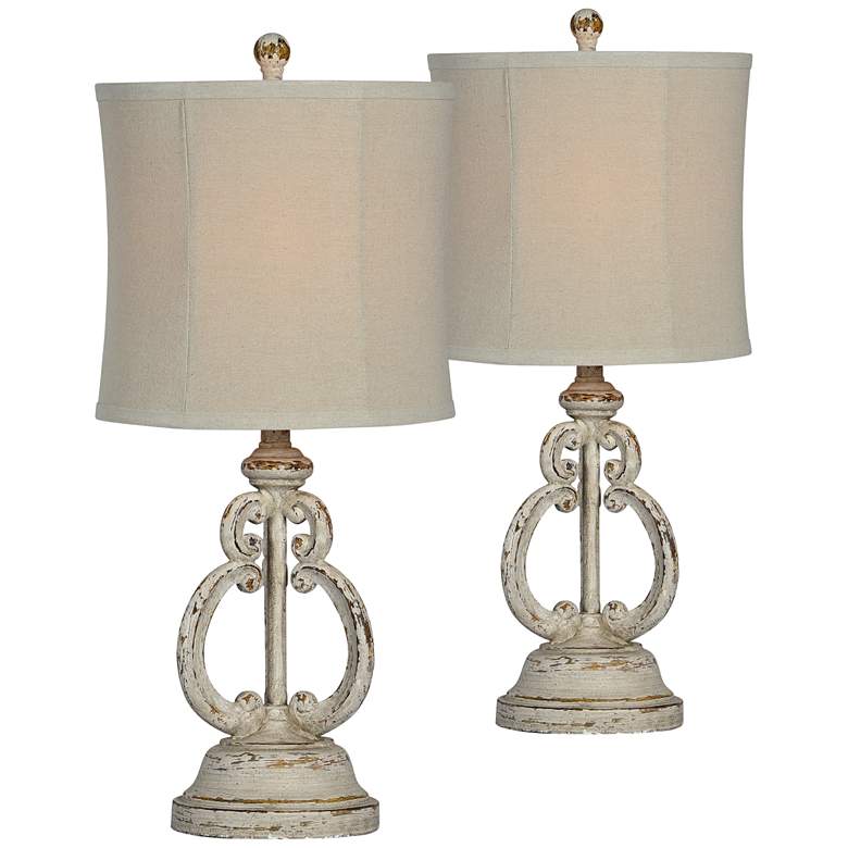 Image 1 Forty West Taylor Antique Gray Table Lamps Set of 2