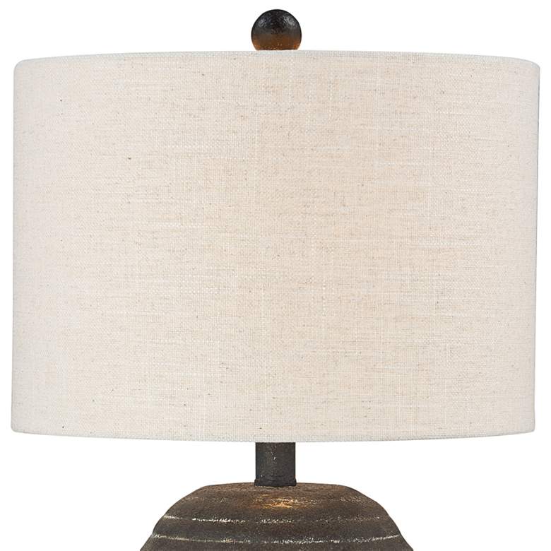 Image 4 Forty West Teddy 24 1/2" Rustic Black Accent Table Lamps Set of 2 more views