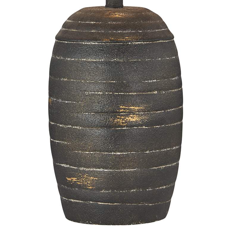 Image 5 Forty West Teddy 24 1/2" Rustic Black Accent Table Lamps Set of 2 more views