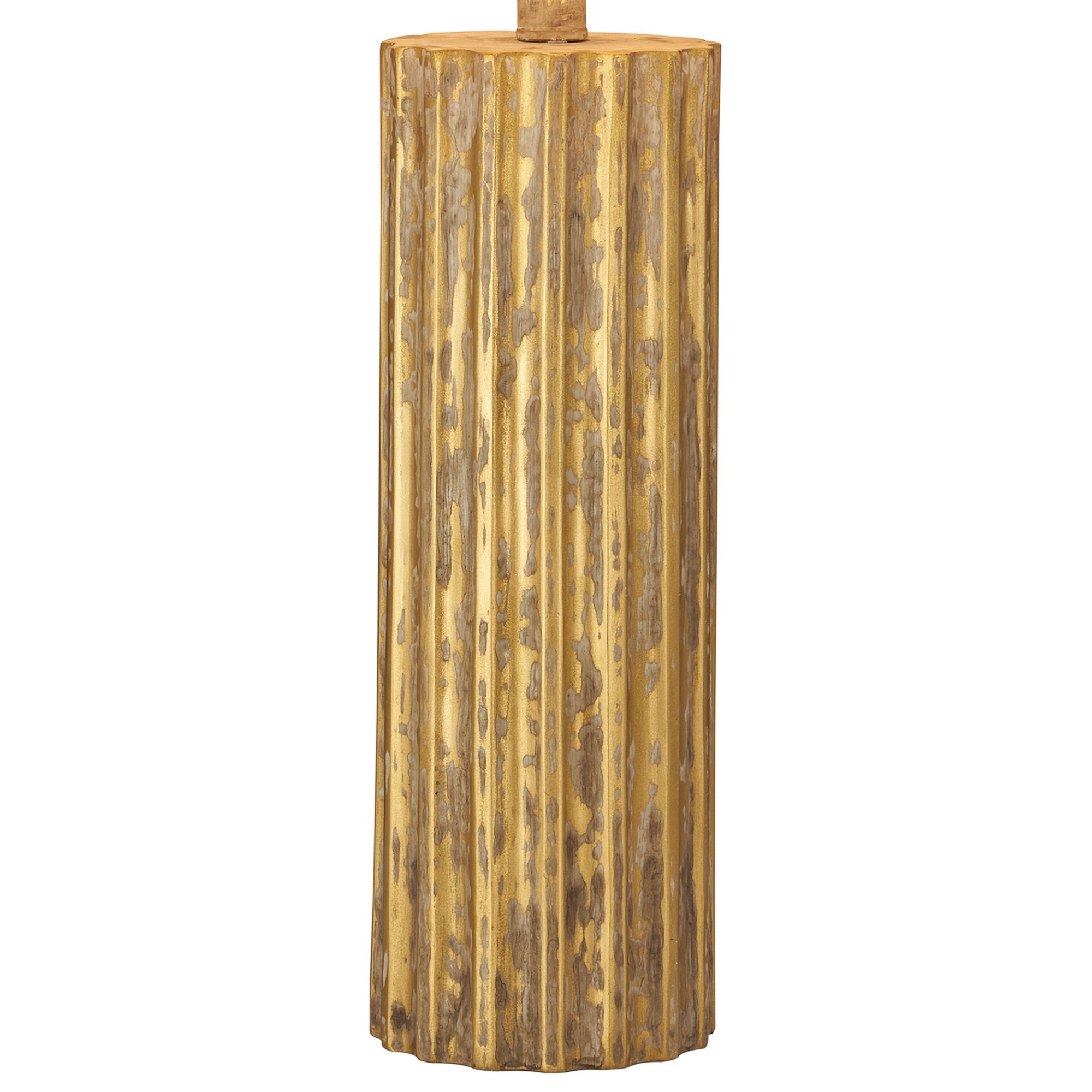 Image 4 Forty West Teigan Distressed Gold Table Lamps Set of 2 more views