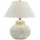 Forty West Temple 23" High Textured White-Gray Table Lamp