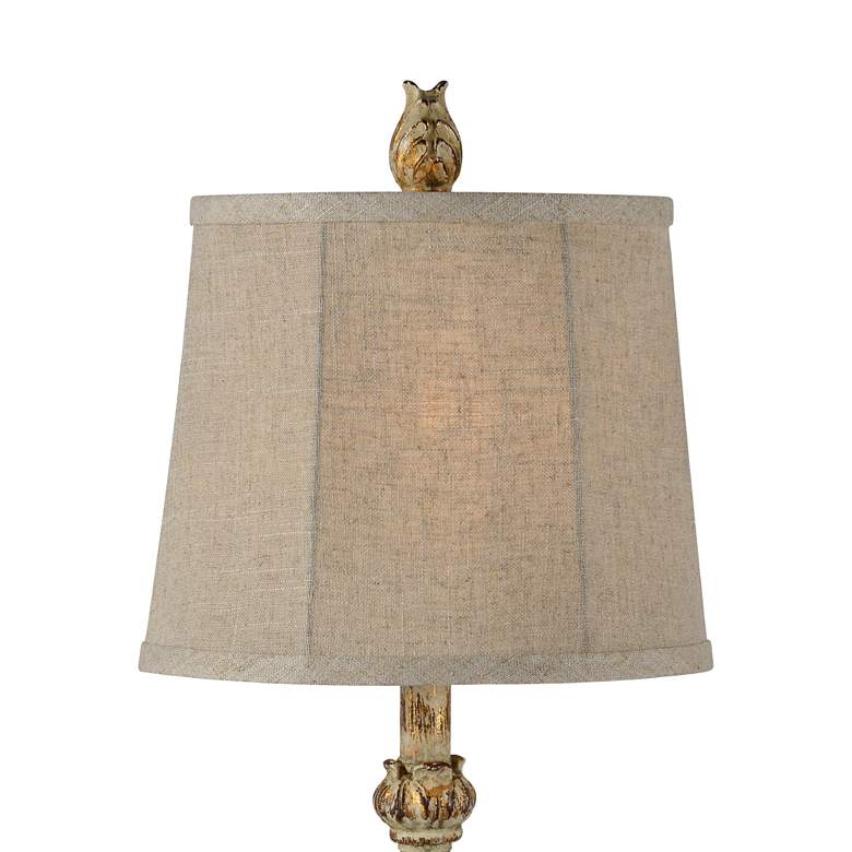 Image 2 Forty West Tiffany 32" High Cream Gold Buffet Table Lamps Set of 2 more views