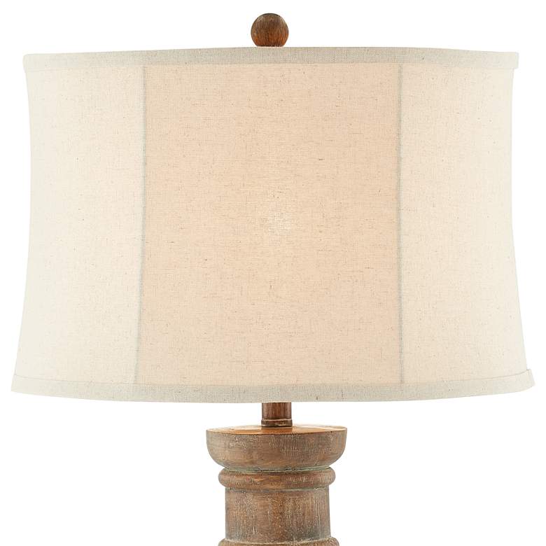 Image 3 Forty West Todd Washed Walnut Table Lamps Set of 2 more views