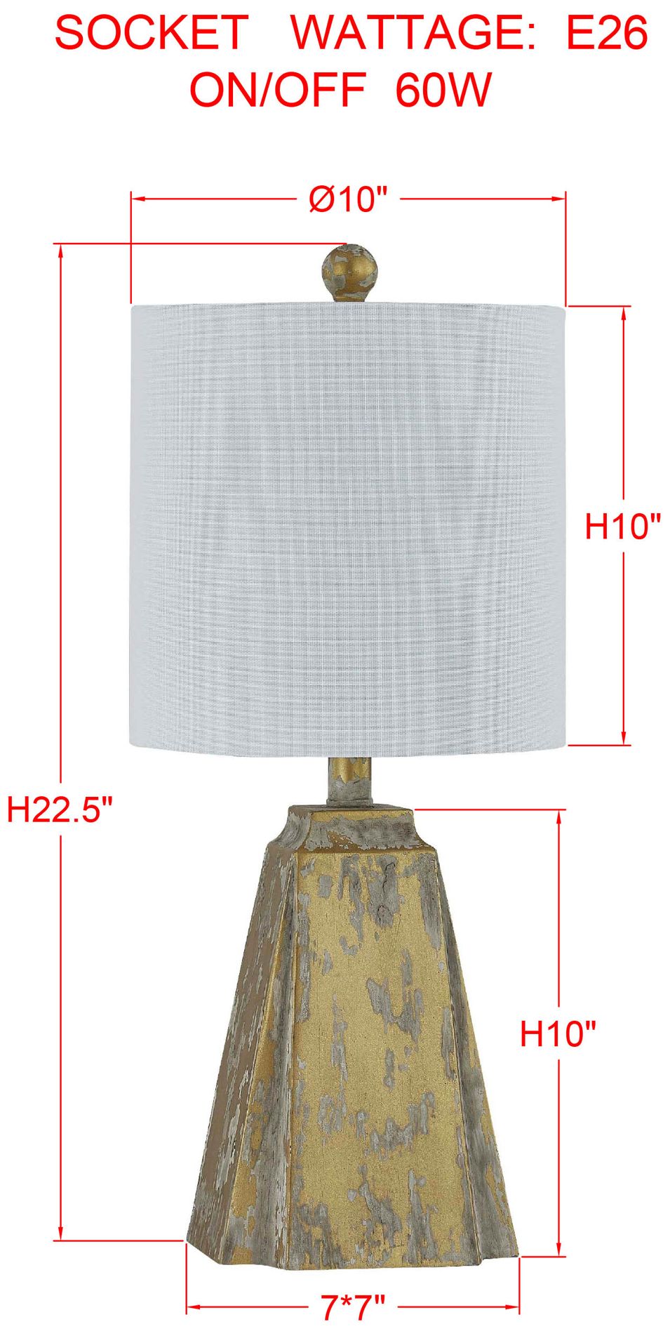 Image 3 Forty West Tucker 22.5" Resin Table Lamp more views