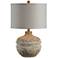 Forty West Tupelo Distressed Cream Table Lamp