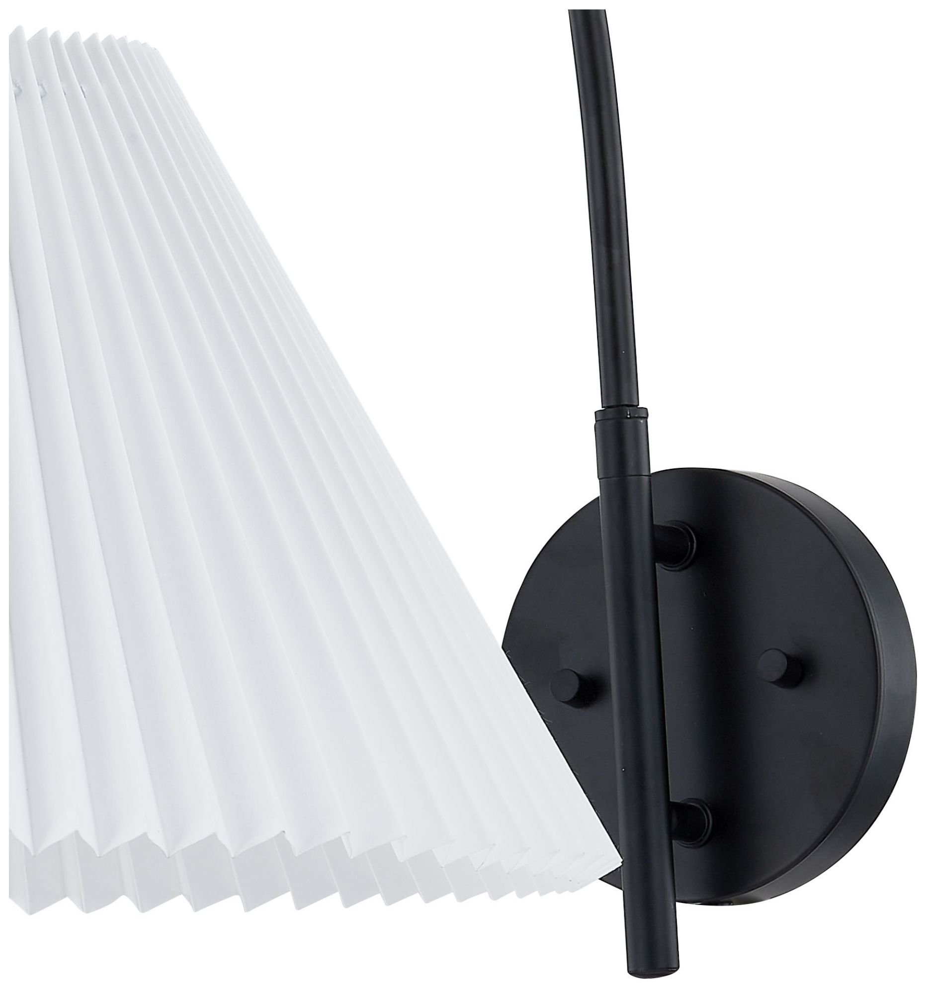 Image 3 Forty West Tyson 14x16" Metal Plug-in Sconce more views