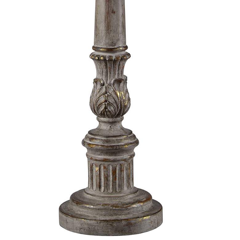 Image 3 Forty West Victoria 40" Distressed Gray Buffet Table Lamps Set of 2 more views