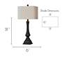 4_Forty West Vincent 31" Traditional Distressed Black Lamps Set of 2 more views