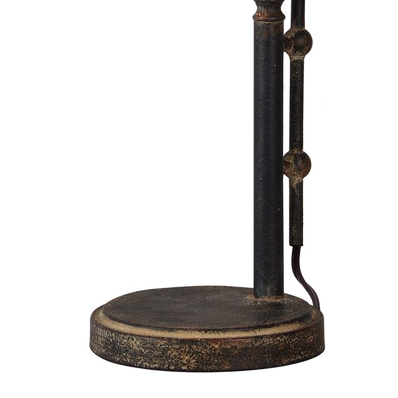 Image 3 Forty West Wade 27 inch Distressed Black Desk Lamps Set of 2 more views