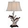 Forty West Warrington 33" Coastal Sea Turtles Night Light Table Lamp