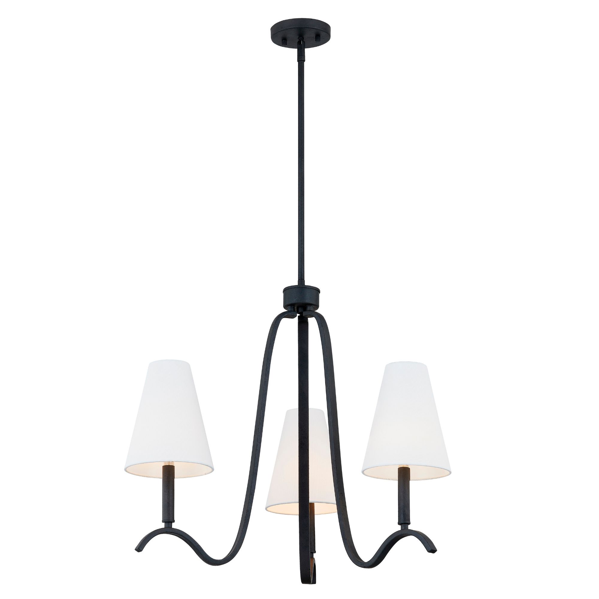 Image 2 Forty West Webb 26.5x22.5" Metal Chandelier more views