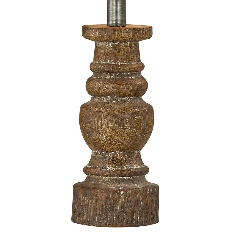 Image 4 Forty West Wilkes 22" Natural Wood-Look Accent Table Lamps Set of 2 more views