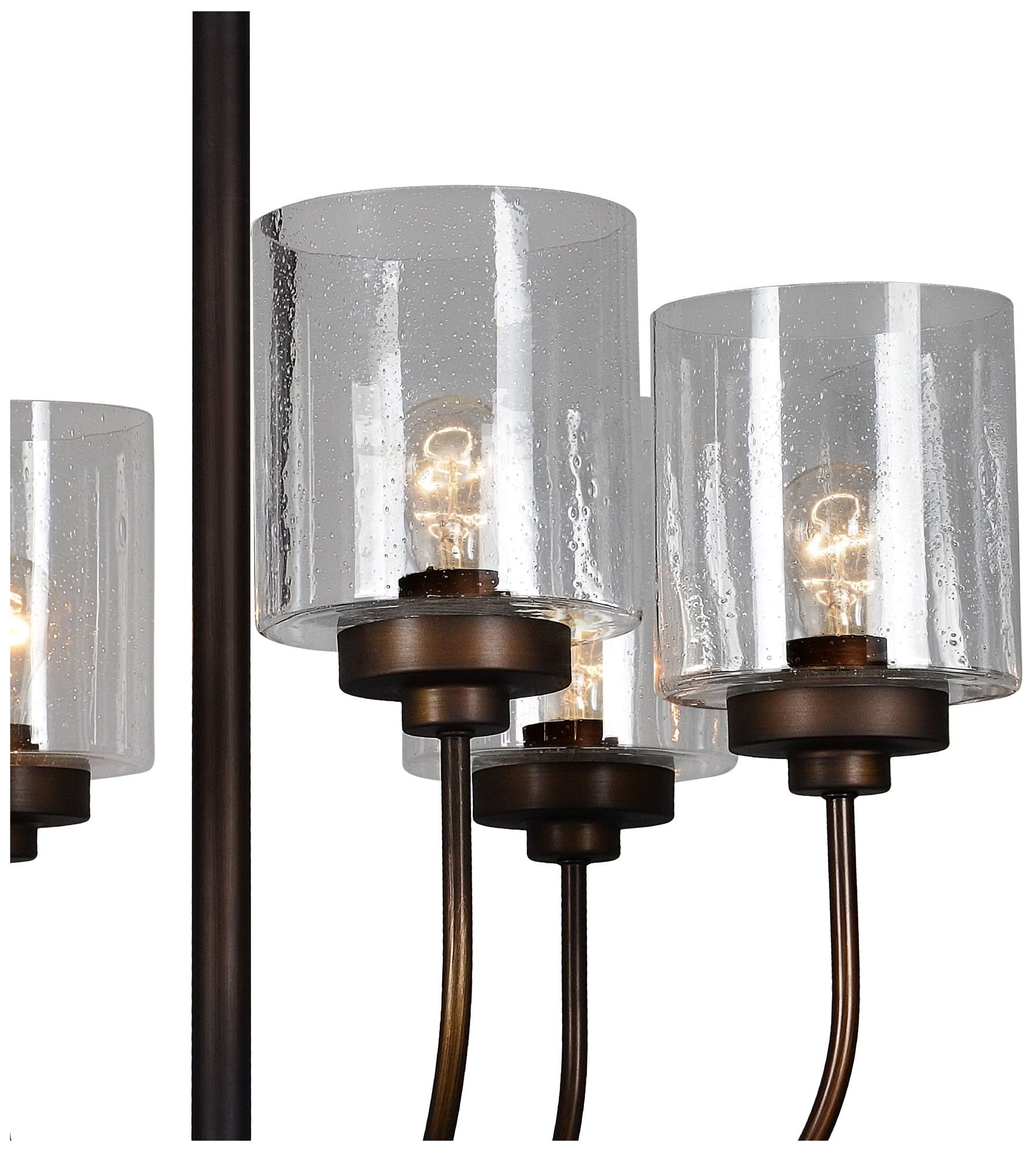 Thumbnail3 of Forty West Windemere 26.5x27.5" Iron and Glass Chandelier more views