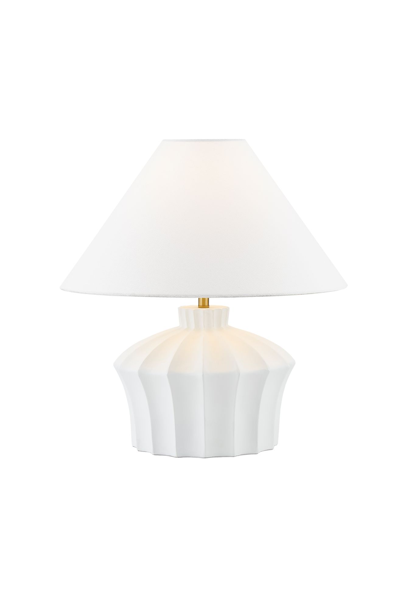 Image 2 Forty West Winter 18.5" Fluted Table Lamp Set of 2 more views