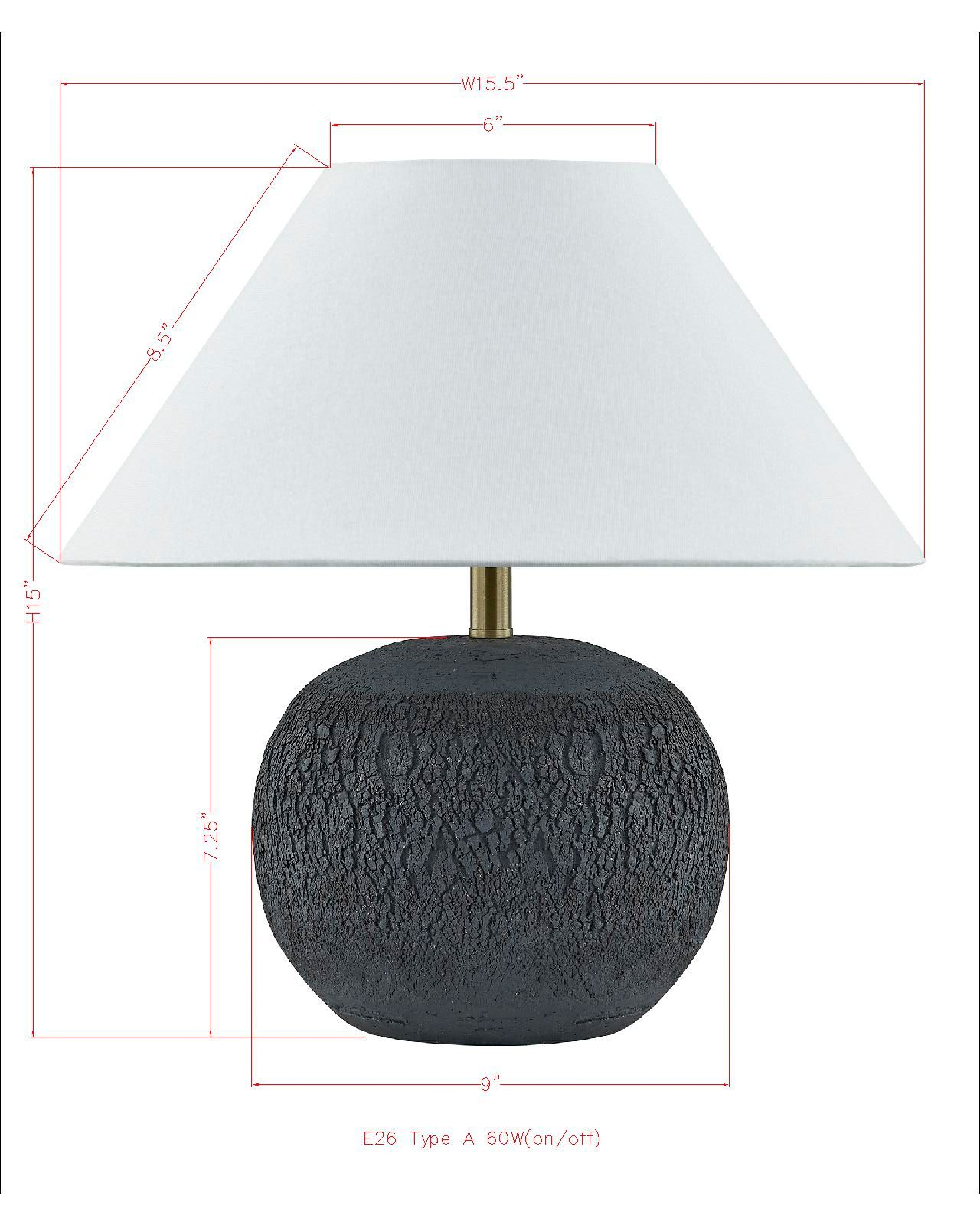 Image 3 Forty West Zane 15" Ceramic Table Lamp more views